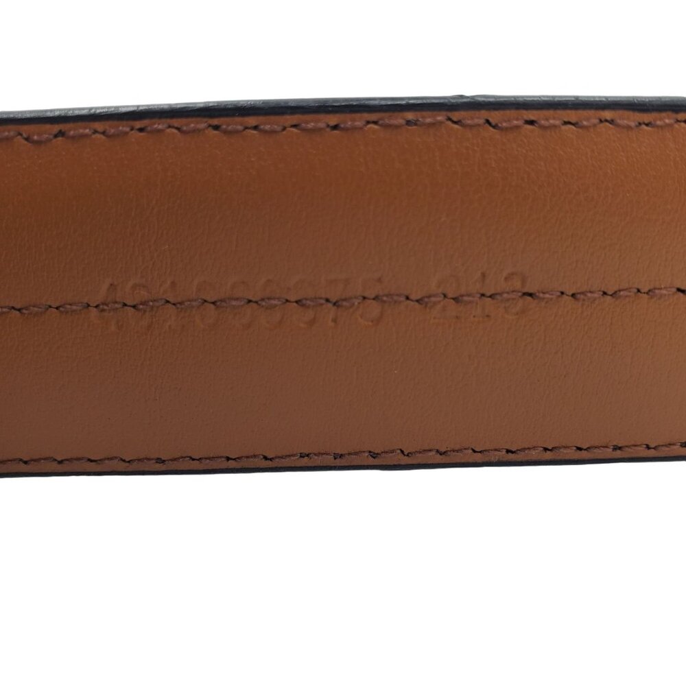 Chaps Belt Men's size 40 Brown leather Dress gold tone buckle  Casual Cowhide - Picture 10 of 13